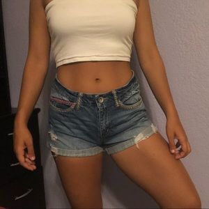 Rewash Women’s Cuffed Denim Jean Shorts Size 9/29